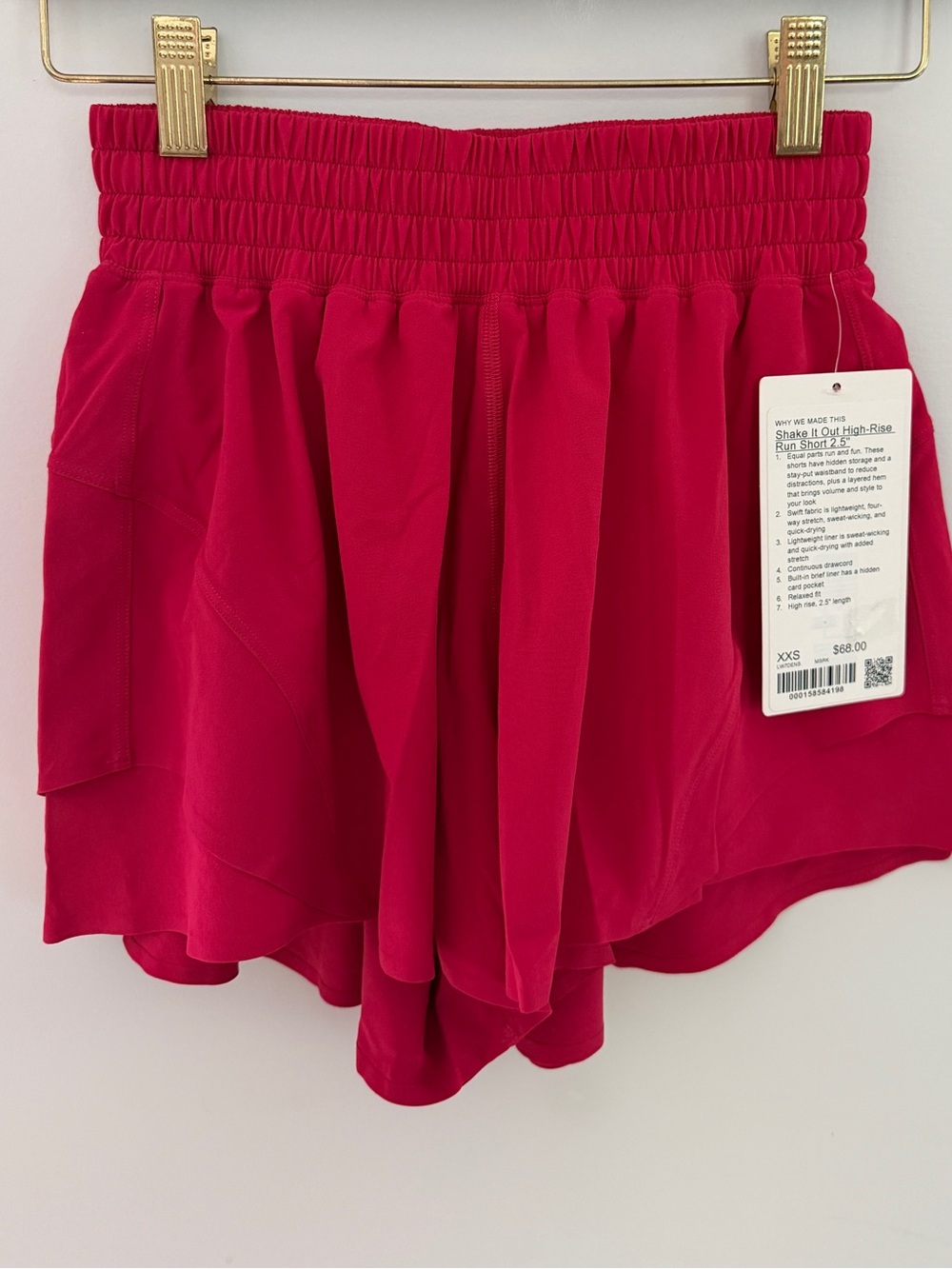 Lululemon Shake it Out High-Rise Run Short 2.5” XXS NWT